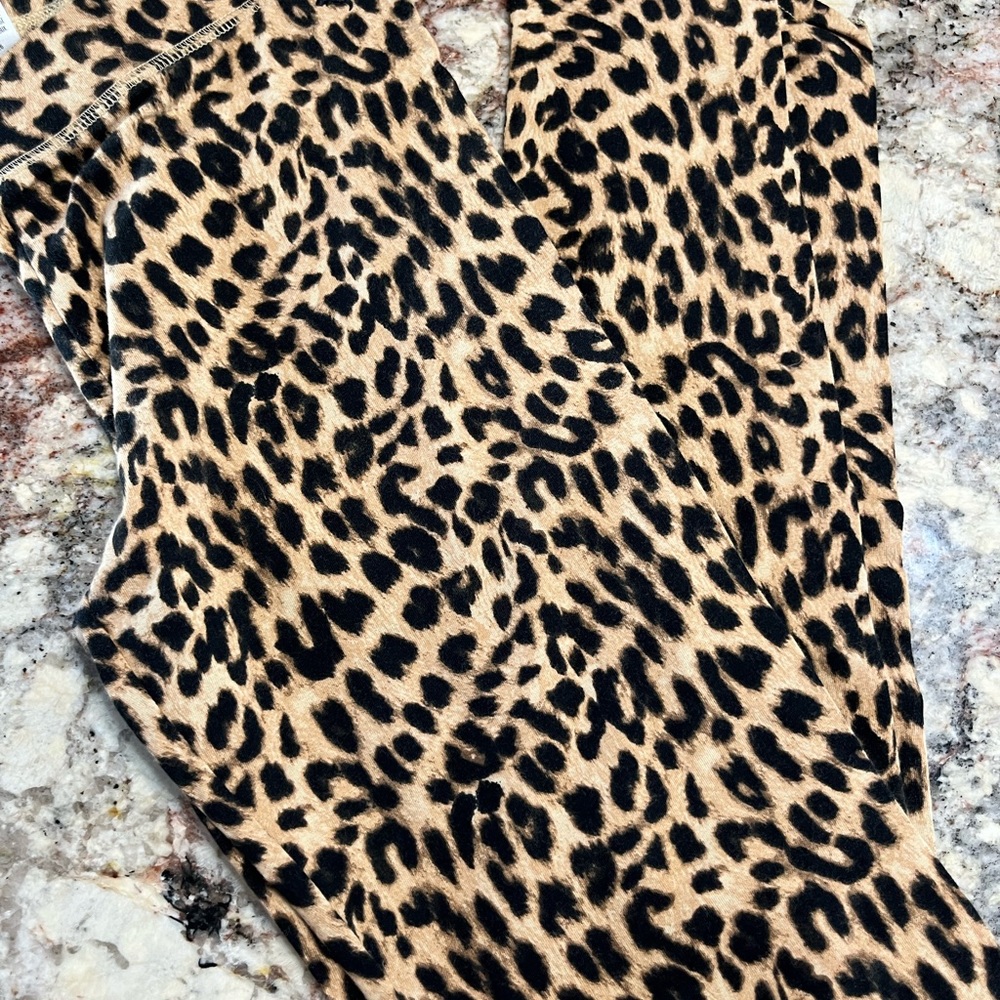 New Without Tags Leopard Print Size Small Legging! - image 1